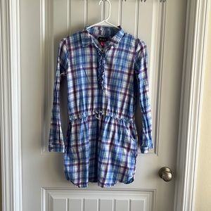 Girls Plaid Tunic Shirt